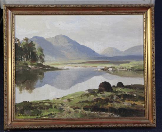 § Maurice Canning Wilks (1910–1984) Lough, Derry Clave, Connemara 16 x 20in.